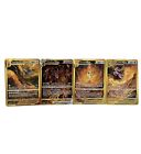 “4” Pokemon Arceus/Giratina/Dialga/Palkia METAL GOLD CARDS Collectible/Gift