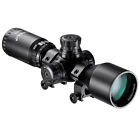 Barska 3-9x42 Contour Compact Scope Dual Color Mil Dot IR with Rings, AC11422