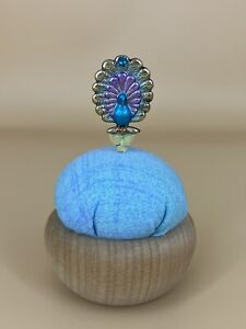 New ListingHandmade Counting Pin •Peacock• Cross Stitch Accessory