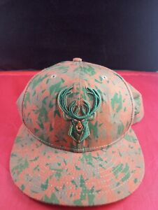 New Era 59Fifty Milwaukee Bucks Snapback Camo Camouflage Style Cap Hat *551