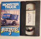 Monster Truck Bloopers 3 VHS Vintage 1993 Bigfoot W/Slipcover Working condition