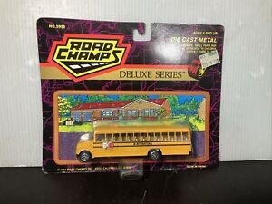 Sealed Diecast 1993 Road Champs Inc Deluxe Series Golden-Rule School Bus #5900