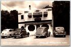 red's cafe arnolds park iowa RPPC real photo RARE 1940's UNP old cars