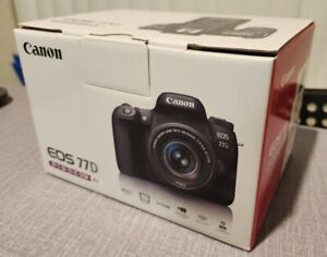 Canon EOS 77D w/ multiple lenses (10-18, 24, 50, 75-300) filters + original box