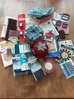 Large Lot of Vintage Sewing Notions: Needles, Pin Cusions, Lace, Snaps, Etc.