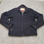 Abercrombie & Fitch Jacket Men Large Blue Full Zip Outdoors Coat Wool Adult