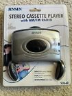 Vintage Jensen SCR-60 Portable Walkman Stereo Cassette Player AM/FM Radio - new