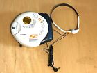 SONY S2 Sports Walkman Discman CD Player W/ Headphones MDR-W014 D-FS601 Tested