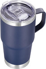 20 Oz Stainless Steel Tumbler With Handle Metal Insulated Coffee Travel Mug With