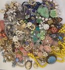 Jewelry Craft Lot Junk Jewelry, 4 Lbs 10 Oz Many vintage Pieces, Single Earrings