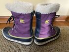 Sorel Womens Carnival Winter Insulated Snow Boots Purple Size 9