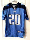 UNISEX TENNESSEE TITANS REEBOK TRAVIS HENRY #20 NFL GAME JERSEY  SIZE YL (14/16)