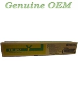 1T02K0AUS0/TK897Y,TK-897Y Original OEM Kyocera Toner, Yellow Genuine Sealed