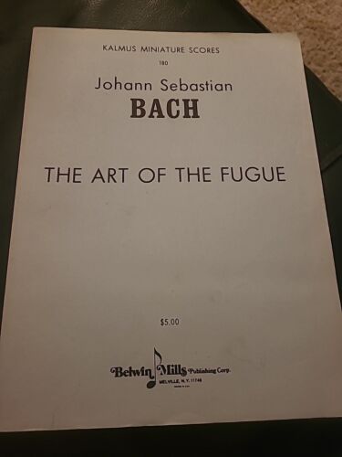 Bach - Art of the Fugue - Kalmus Miniature scores BVW 1080