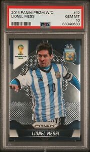 New ListingLionel Messi Argentina 2014 Panini Prizm World Cup #12 PSA 10 GEM MT