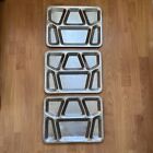 Bundle of 3 Vintage US Navy 40s Used Mess Hall Cafeteria Trays