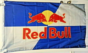 Red Bull Logo Flag Banner 3x5 ft Mancave Garage Flag MX/SX