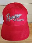 Ranger Boats Red Embroidered Adjustable Strapback Baseball Cap Hat