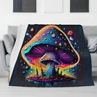 Flannel Breathable Blanket 40×30in sizes Red fly agaric Psychedelic for Retreat