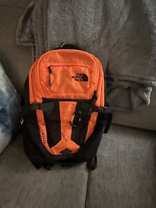 Orange north face backpack recon Rare Orange And Black