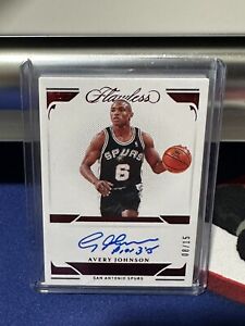 New Listing2020-21 Panini Flawless Distinguished Auto Ruby /15 Avery Johnson #DIS-AVE Auto