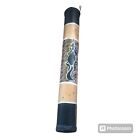 Aboriginal Art Dot Painting Rain Maker Percussion Music Stick Bamboo Lizard