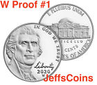 2020 W Jefferson Nickel West Point Strike US Mint Proof Set Nickle 5¢ New 1 of 3