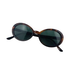 Authentic New Vintage women's 90s tortoiseshell oval sunglasses