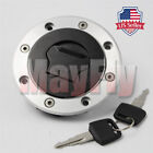 Fuel Gas Tank Cap Cover Lock Key Fit For Bandit 600 1200 GSF600S GSF1200 S Z (For: Suzuki Bandit 600)