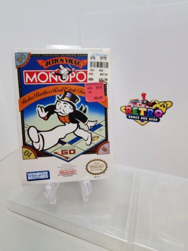 New Listing*Rare/Sealed* Monopoly (Nintendo NES, 1991) Get WATA VGA Graded! w/Hang Tab!