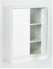 Kitchen Pantry Storage Cabinet with Doors&Adjust Shelves (White)