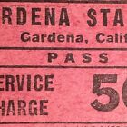 Vintage Ascot Park Gardena, Calif USAC Sprints Race / Racing Ticket Nov. 3 1962