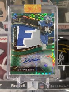 New ListingD’andre Swift 2020 Panini Select Green Prizm /5 RPA RC Rookie Patch AUTO