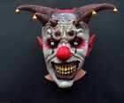 Creepy Evil Scary Halloween Clown Mask Latex Evil JESTER CLOWN