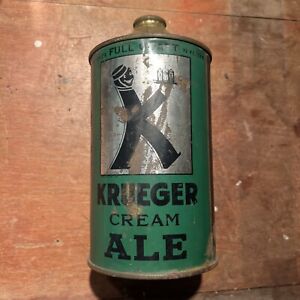 Krueger Cream Ale Quart Can Cone Top Beer Can