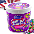 Dubble Bubble Gum 300 Count Tub, Individually Wrapped, Assorted Flavors - New