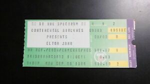 September  8, 1986 Elton John Ticket Stub 2