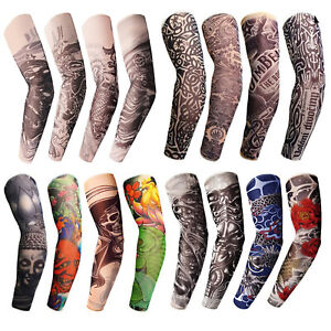 12PCS Cooling Arm Sleeves Outdoor Sport UV Sun Protection Arm Cover Tattoo Art