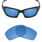 hdhut Replacement lenses for-Oakley Fives Squared Sunglasses HD Blue