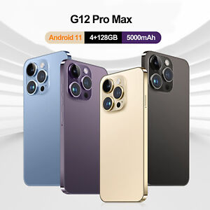 Unlocked G12 Pro Max 5G Cell Phone 128GB DualSIM Smartphone Android 11 5000mAh