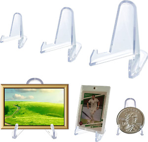 36 Packs(3 Sizes) Acrylic Easel Stands Display Stands/Plate Stands Coin Display
