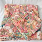 New ListingPottery Barn Red Multicolor Floral Duvet Set King w Euro Shams