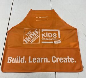 Home Depot Kids Workshop Orange Apron New
