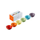 Le Creuset Bowl Set of 6 Mini Bowl Rainbow Multicolored Stoneware Set, 6Oz./177m
