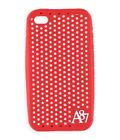Aeropostale Mens Rubber iPhone Case, Red, 4/4S
