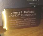 2x4 Engraved Brass Plate Plaque Trophies Awards Taxidermy w/ 3M Adhesive Backing