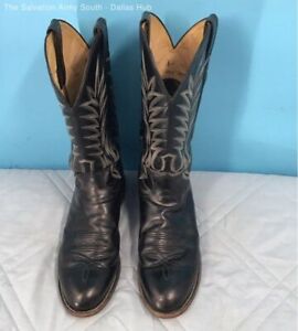 Justin Classic Black Mens Boots. Size 11.5D.
