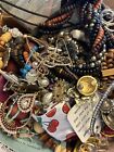 19.2 LBS Jewelry Lot VINTAGE Modern brooch earrings chains necklace Rings Pins