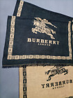 Authentic Burberry Scarf Shawl London Logo Stole Woman Cashmere Silk Scotland