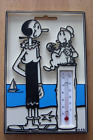 VINTAGE RARE OLIVE OYL & SWEET PEA THERMOMETER 1981 KING FEATURES POPEYE RELATED
